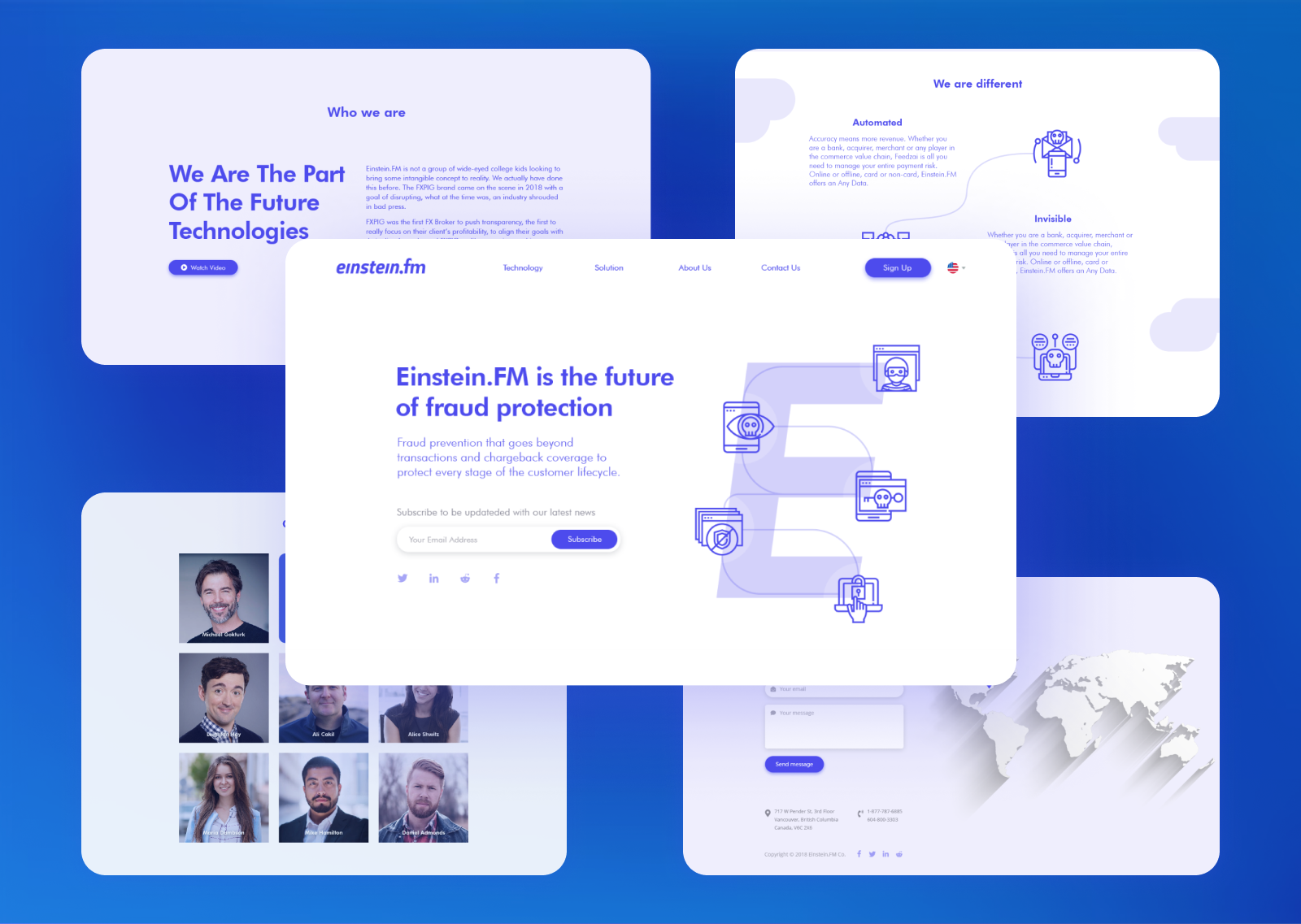 B2B SaaS Landing Page | Cybersecurity Website UI/UX