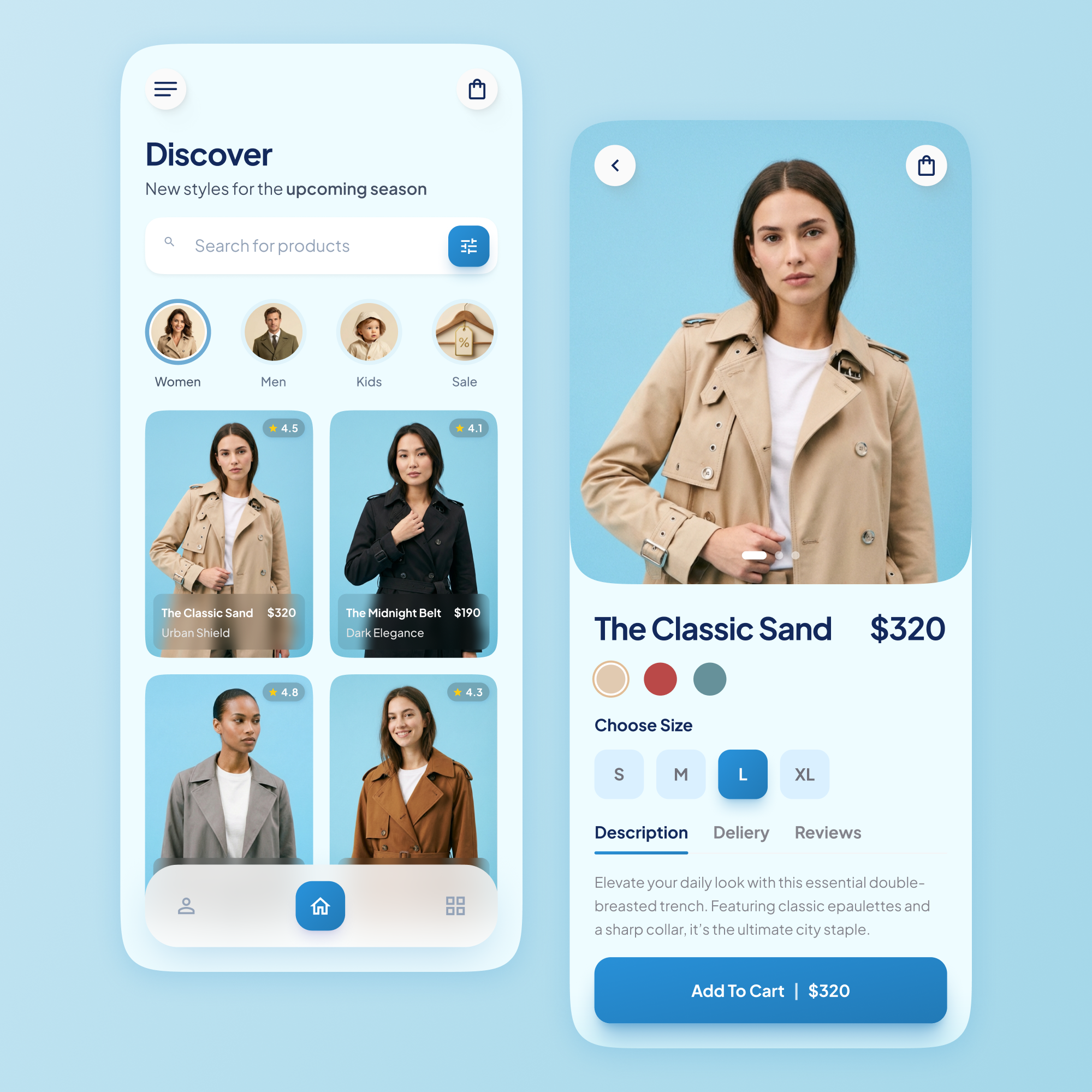 Premium Fashion E-commerce App | Mobile UI/UX Design
