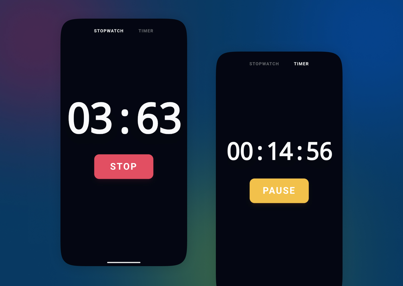 Minimalist Stopwatch & Timer